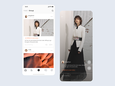 Social app branding social media design typography ui