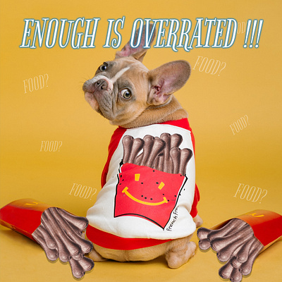 Enough is overrated! - Social Media Visual bones colorful visual dog food dog visual funny pet funny visual pet food pet shop pet shop visual social media visual