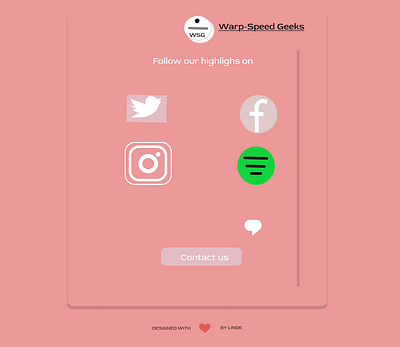 Simple Contact Card brand identity illustration ui ux