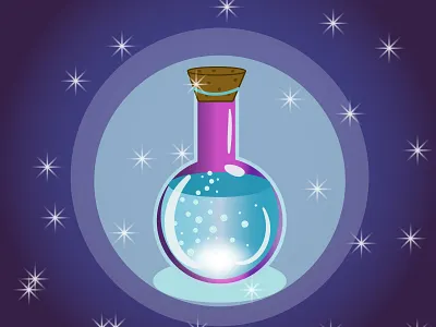 magic potion decoction decoction magic magic drink magic drink magic potion medicine or poison vector illustration vessel with potion vessel with potion
