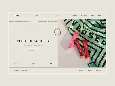 Versed / Skincare store app behance cosmetic design dribbble interaction landing page layout minimal minimalism shop skincare store typography ui ux web webdesign website women