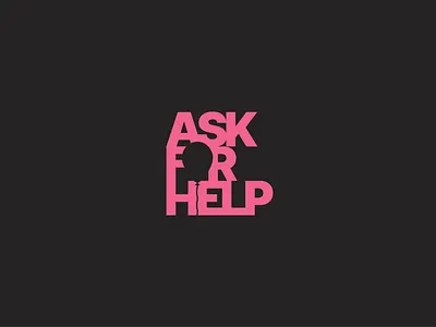 Ask For Help brand illustrator logo mental health awareness mentalhealth suicide prevention