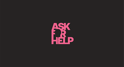 Ask For Help brand illustrator logo mental health awareness mentalhealth suicide prevention