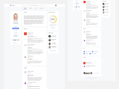 Digitaljob Profile page about page candidate profile clean design design digital job grafician layout design minimal minimalist profile profile page profile page design simple social network ui uidesign user profile visual design web design web designer