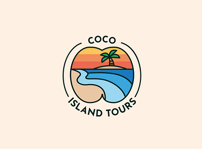 Coco Island Tours: Seychelles branding branding concept design illustration logo logo design vector web