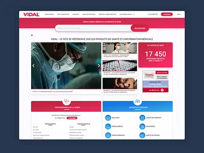 Vidal.fr new design ui ux