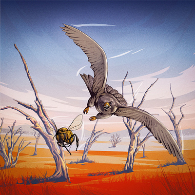 Album cover - digital illustration ai animal artwork bee branding desert design eagle flat flat art illustration landscape logo ui ux vector vector art vector illustration vectorart vectors