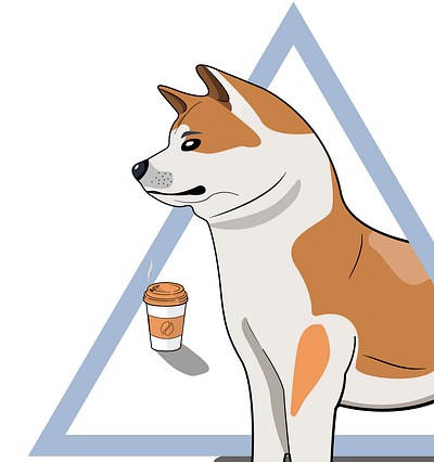 Coffee Doge character coffee cup dog illustraion illustration art illustrator