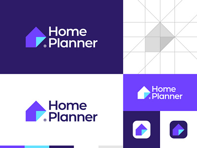 Modern House Logo abstract app logo brand identity branding buy logo clean colorful logo crative gennady savinov logo design geometric house logo logo design logo for sale logo grid minimalistic minimalistic logo modern professional logo quality logo symmetric