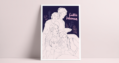 Little Women Print art artprint artprints artwork book art books digital drawing doodle emmawatson film film poster filmart floral florencepugh gretagerwig illustration littlewomen movieart print procreate