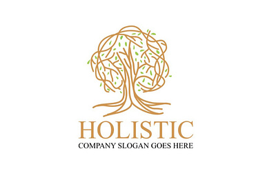 Holistic beauty logo branding clinic logo holistic logo monoline nature photography vector