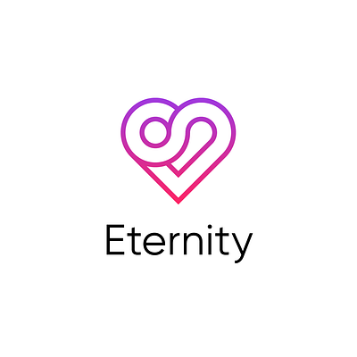 Eternity logo brand brand design brand identity branding dating dating app datingapp design eternity logo