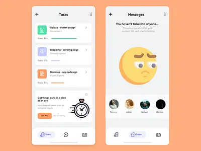 Task app - mobile ui app art design illustration typography ui ux web webdesign webdevelopment