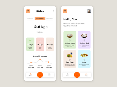 Personal Body Weight Tracker App 2020 trends android app design cocept concept design dailyuichallenge design inspiration dribbble best shot dribble fitness app health app inspiration ios app ios app design mobile app design ui design uidesign