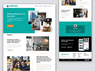 Prowork web page digital marketing website home page ui ui design web web design