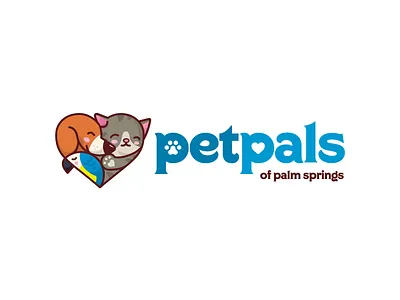 Pet Sitting/Walking Service illustration logo