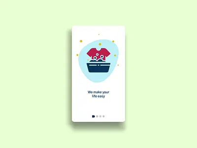 Online Laundry Onboarding UI figmadesign illustration laundry app laundry service mobile app onboarding ui service app typography ui ux vector illustration