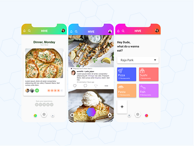 Hive app design ui ux