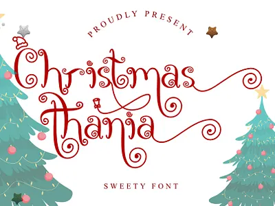 Christmas Thania art design font fontandroid fontdesign fonts fontstyle fonty graphicdesign handlettering handwritten lettering popularfont trendingfont type typedesign typeface typography typographydesign weddingfont