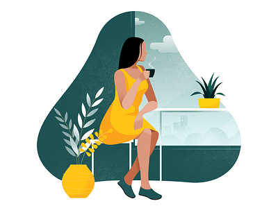 Shot #147 digital flatcolors illustration minimalistic vector