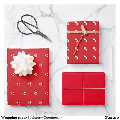 Wrapping Paper gift gifts giftshop holiday presents wrapping paper zazzle