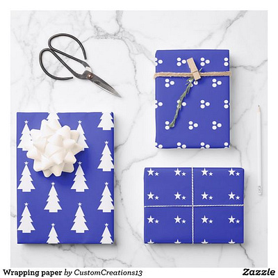Wrapping paper christmas christmas tree gift gifts holiday wrapping wrapping paper zazzle