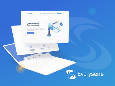 Website Everysens 02 artificialintelligence blue branding design everysens illustrations mockup transport uidesign ux uxdesign web webdesign