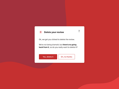 Danger Modal app danger delete design flat minimal modal modal box modals simple ui ux