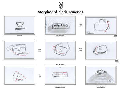 Black Bananas New Storyboard apparel apparel design apparel mockup content design content marketing drawing explainer animation motion design motion designer motion graphic motion graphics new product product design sketch sketches sketching storyboard storyboarding storytelling video animation