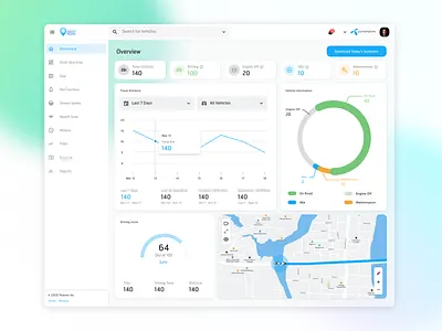 Grameenphone Smart Tracker app dashboard tracking app transportation ui ui design ux ux design web design