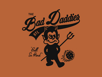 Bad Daddies Kickball Jersey design devil ipad kickball procreate team throwback