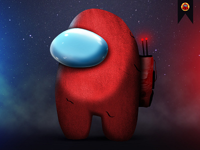 I'm the IMPOSTOR 3d among us art character character design colors concept art creative design digital art drawing game illustration photoshop realistify