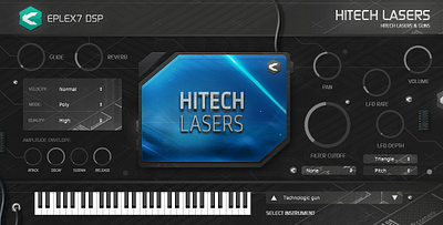 Eplex7 Hitech lasers 1 sound effects instrument plugin hitech instrument music music producer music production progressive psycore rave sound design sound effects sounds techno