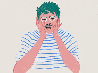 Self-Portrait design illustration procreate