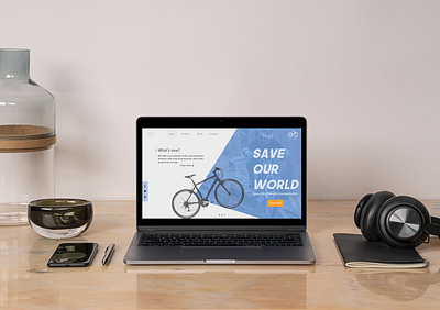 Bikeshop landing page (concept design) branding design landing page ui ux