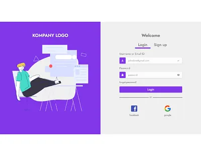 Simple Sign-in Form design form illustration login page material design sign in ui ux web