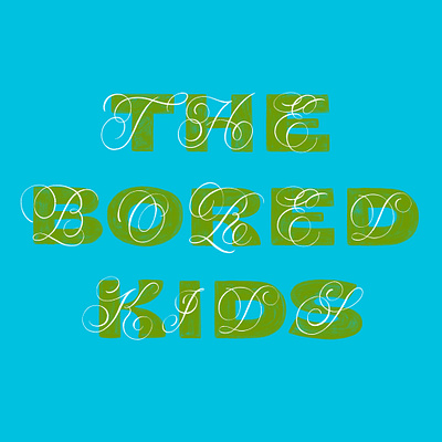 The Bored Kids flourishes goodtype goodtypetuesday procreate script the bored kids typography