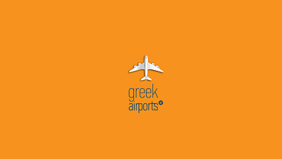 GreekAirports.gr brand design branding design icon illustration logo typography vector