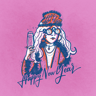 2020... 2020 celebrate feather boa fireworks glamour happy holidays happy new year illustration illustrations texture