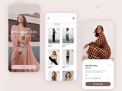 Mobile APP . Shopping app app design application digital fashion app minimal shop shopping ux uxui