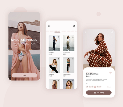 Mobile APP . Shopping app app design application digital fashion app minimal shop shopping ux uxui