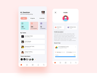 Task Management android app design app app design app ui app ui ux application design appuiux design ios app task management task management app ui