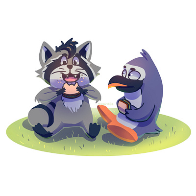 Un día de picnic entre amigos character design childrens illustration illustration kids illustration photoshop