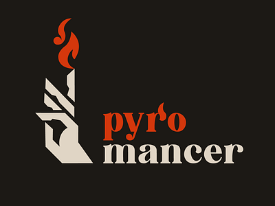 Pyromancer logo 1 design esports fire fireart studio fireworks illustration logotype mascot logo minimalism pyromancer typography ux vector