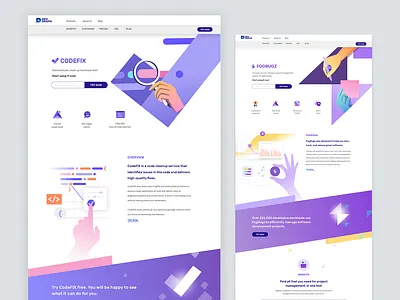 Devgraph - product Landing pages branding code developer developer tools productivity saas app visual language