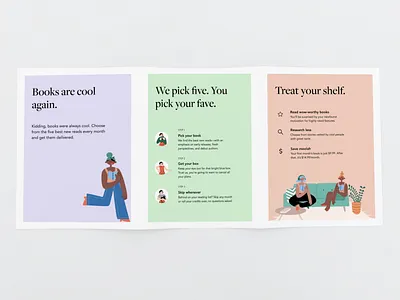 Brochure Design blush book book club booklet books brochure brochure design design figma