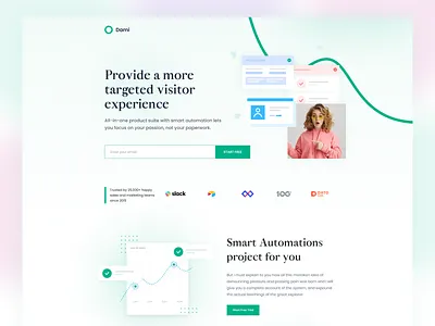 SaaS Landing 2020 adobexd clean ui creative figma landing page saas saas landing page saas website ui ux
