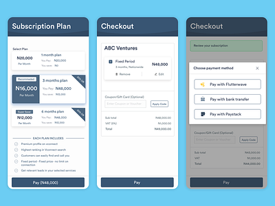 Subscription Design checkout design mobile design plan page plans subscription ui ux