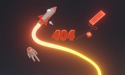 404 Page 3d art blender color concept art design environment photoshop render space ui ui design uidesign uiux website