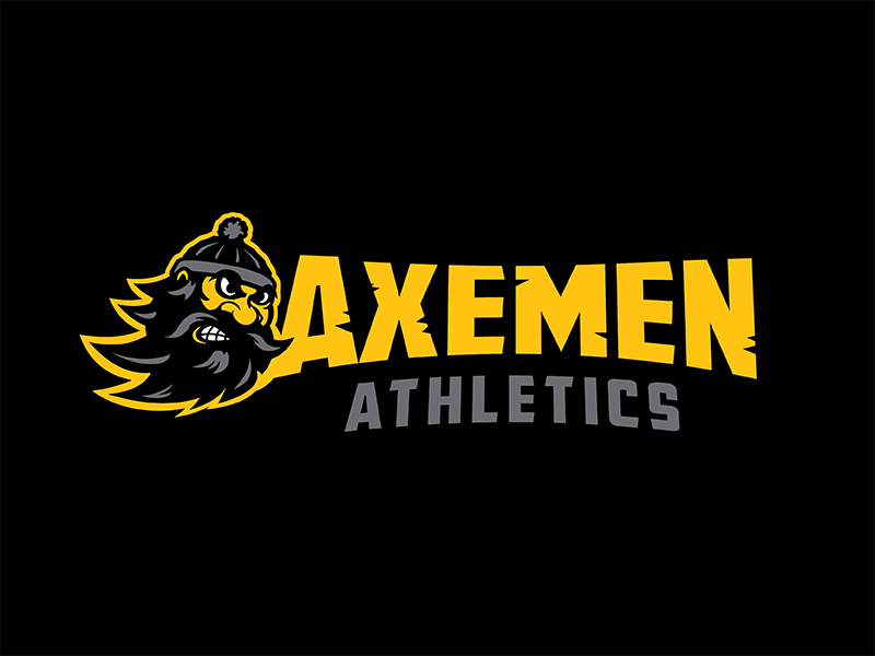 The Axemen Mascot Type baseball basketball beard concept football hockey mascot sports logo